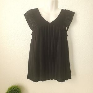 WORTHINGTON Flutter Sleeve Blouse